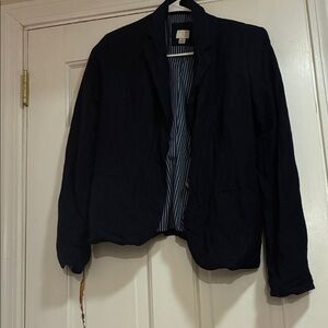 a new day Black Blazer with Striped Lining